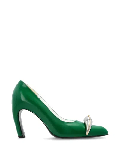Tory Burch Pierced Pumps In Green