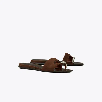 Tory Burch Pierced Slide In Brown