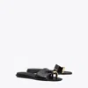 Tory Burch Pierced Slide In Perfect Black/silver
