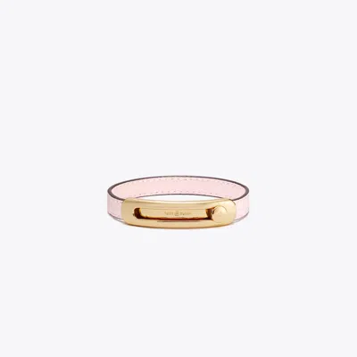 Tory Burch Pierced Slider Bracelet In Gold