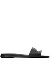 Tory Burch Pierced Slides In Black
