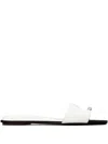 Tory Burch Pierced Slides In White