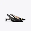 Tory Burch Pierced Slingback Heel In Black