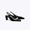 Tory Burch Pierced Slingback Heel In Multi