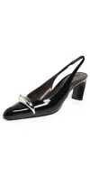 Tory Burch Pierced Slingback Heel In Black