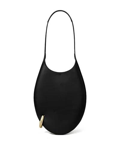 Tory Burch Pierced Small Handbag In Black