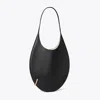 Tory Burch Pierced Soft Bag In Black