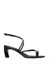 Tory Burch Pierced Strappy Heel Sandal In Black