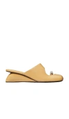 Tory Burch Pierced Wedge In Brown
