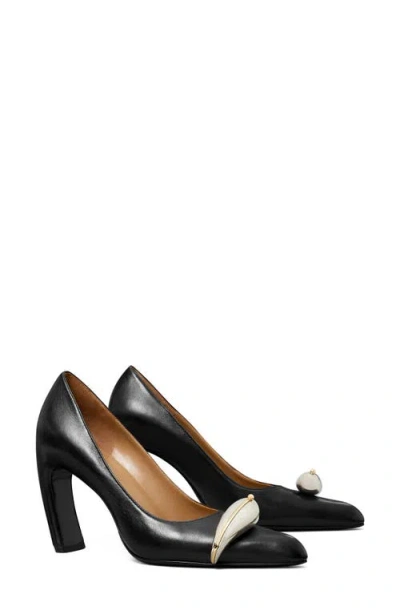 Tory Burch Pierced Xl Pump In Black