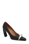 Tory Burch Pierced Xl Pump In Perfect Black