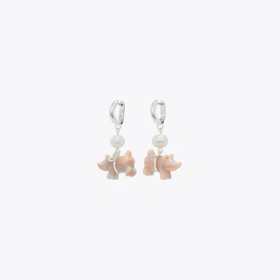 Tory Burch Piggie Earring In Metallic