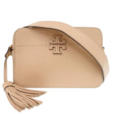 Pre-owned Tory Burch Pink Beige Leather Shoulder Bag ()