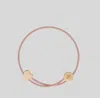 Tory Burch Pink Golden Slider Bracelet