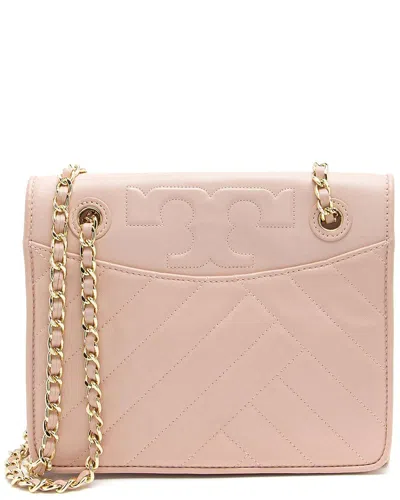 Tory Burch Pink Leather Chevron Alexa Shoulder Bag (authentic Pre-loved)