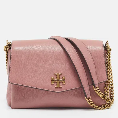 Pre-owned Tory Burch Pink Leather Kira Shoulder Bag