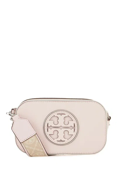 Tory Burch Miller Patent Border Mini Crossbody Bag Pale Pink