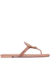 Tory Burch Rhinestone-covered Miller Thong Slippers In Pink