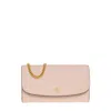 TORY BURCH TORY BURCH PINK ROBINSON WALLET WITH STRAP