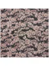 Tory Burch Pixel Flower Silk Square Scarf In Pink
