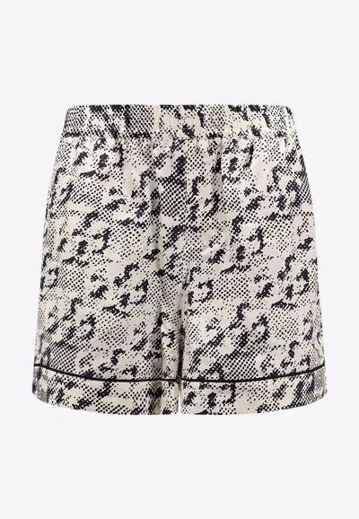 Tory Burch Pixelated Logo Print Shorts
