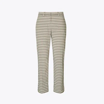 Tory Burch Plaid Golf Pant In Multi