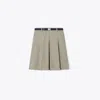 Tory Burch Plaid Golf Skirt In Neutral