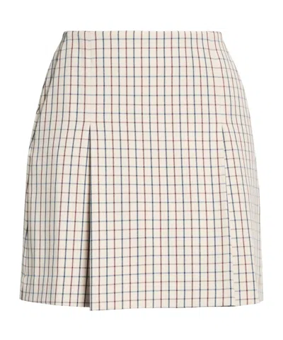 Tory Burch Plaid Pattern Skirt In Multi
