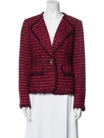 Pre-owned Tory Burch Plaid Print Evening Jacket