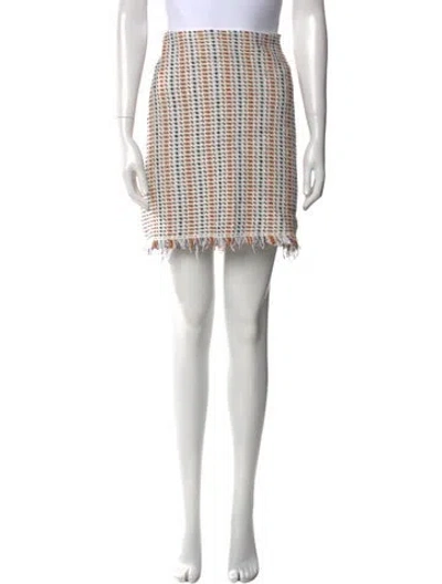 Pre-owned Tory Burch Plaid Print Mini Skirt