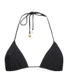 Tory Burch Plain Colour Bikini Tops In Black