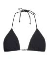 Tory Burch Plain Colour Bikini Tops In Black