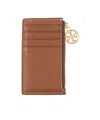 Tory Burch Plain Colour Cardholders In Brown