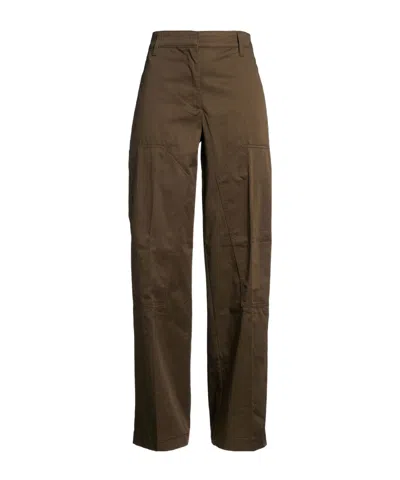 Tory Burch Plain Colour Casual Trousers In Green
