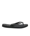 Tory Burch Plain Colour Flip Flops In Black