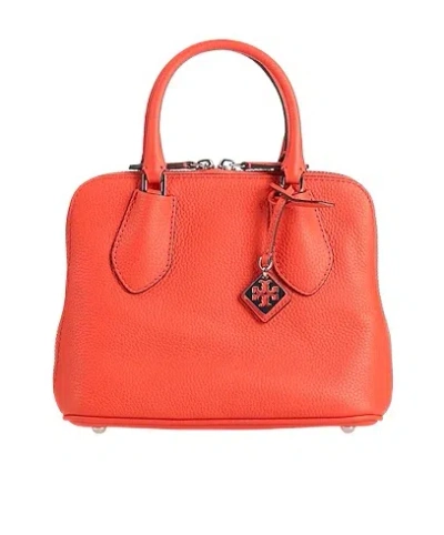 Tory Burch Plain Colour Handbags In Orange