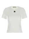 Tory Burch Cotton Rib Logo Tee