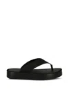 Tory Burch Leather Platform Flip Flop In Black