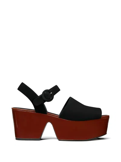 Tory Burch Platform Sandals In Black