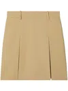 Tory Burch Pleated Golf Miniskirt In Neutrals