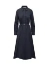 Tory Burch Cotton Chemisier Dress With Drawstring Waist