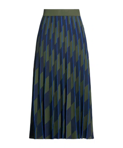 Tory Burch Pleated Skirt In Black