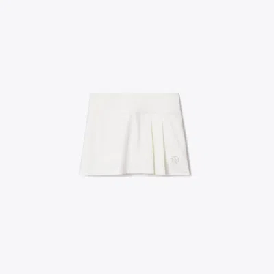 Tory Burch Pleated Tennis Skirt In White
