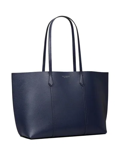 Tory Burch Plethed Tote Handbag In Blue
