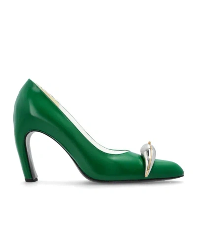 Tory Burch Pointed-toe High Heels In Green