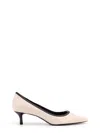Tory Burch Pointed Toe Pumps In White