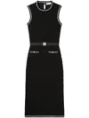 Tory Burch Knitted Tank Dress In Black