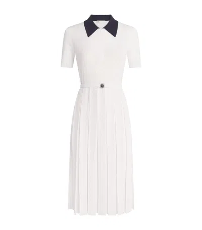 Tory Burch Pointelle-knit Midi Dress In Multi