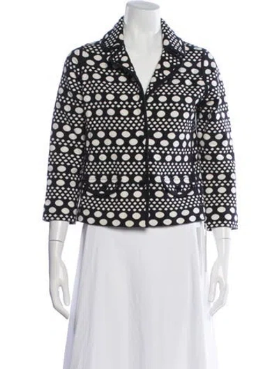 Pre-owned Tory Burch Polka Dot Print Jacket In Multi
