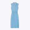Tory Burch Polo Mesh Dress In Starlight Blue